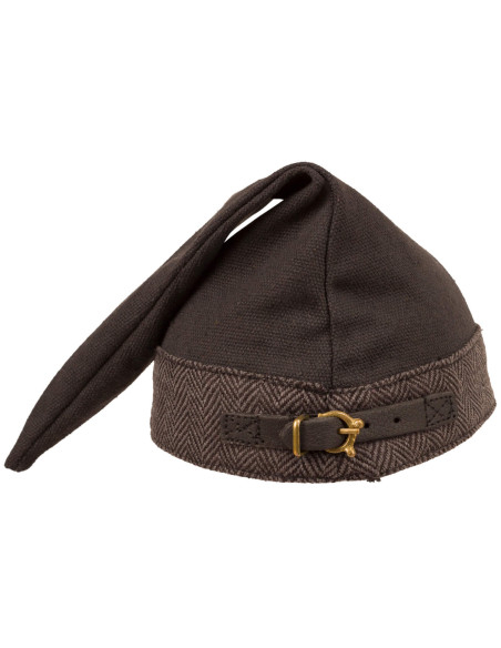 Medieval cotton cap model Toki, dark...