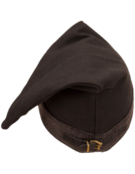 Medieval cotton cap model Toki, dark...