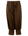 Medieval cotton pants model Offnir, brown color