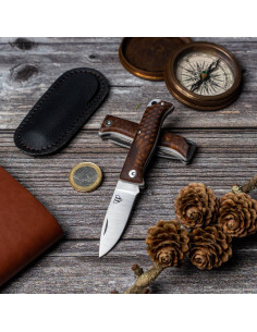 Cudeman MT-10 Brown Hunting Knife (with sheath)