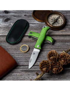 Cudeman MT-10 Green Hunting Knife (with sheath)