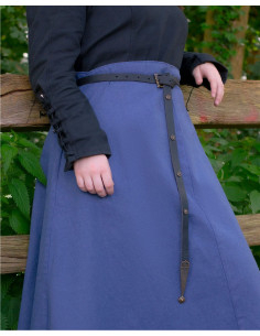 Medieval cotton skirt model Sina, blue color 2