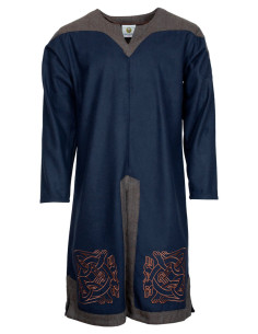 Viking tunic for men in wool model Norgaard