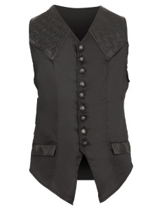 Medieval Gothic Vest model Darovin, black 2