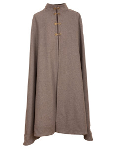 Medieval wool cloak model Ceres, gray 2