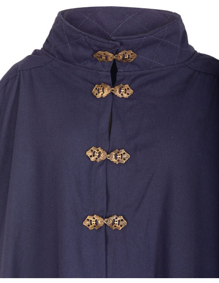 Medieval cotton cape model Ceres, blue