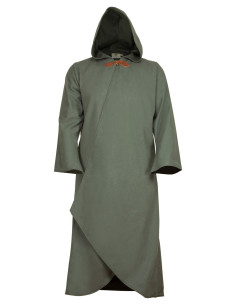 Medieval cotton coat model Faelyn, green