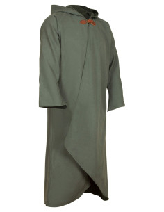 Medieval cotton coat model Faelyn, green 2
