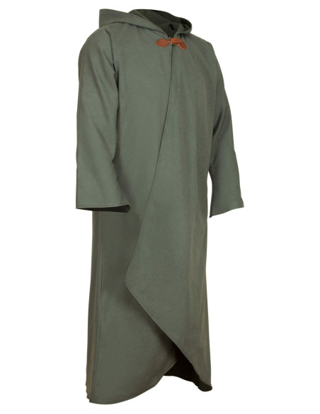 Medieval cotton coat model Faelyn, green