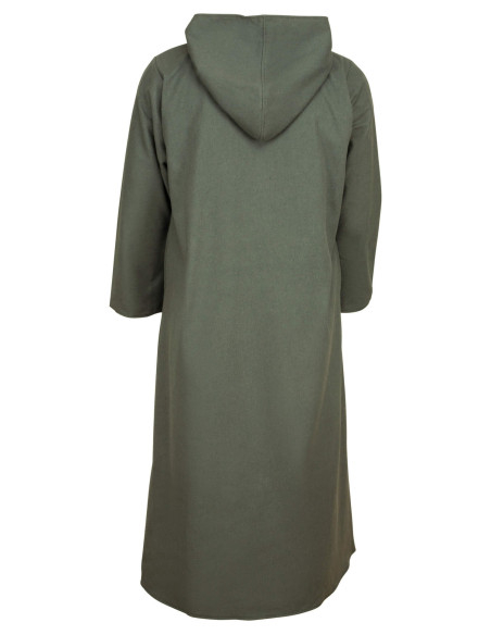 Medieval cotton coat model Faelyn, green