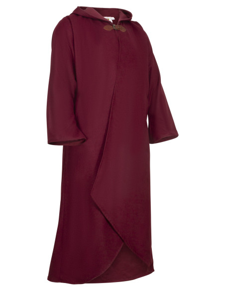 Medieval wool coat model Faelyn, red