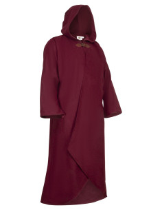 Medieval wool coat model Faelyn, red 2