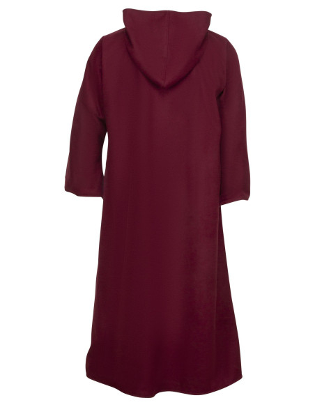 Medieval wool coat model Faelyn, red