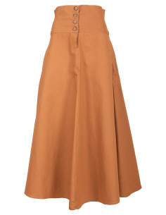 Medieval cotton skirt model Hannah, sand color