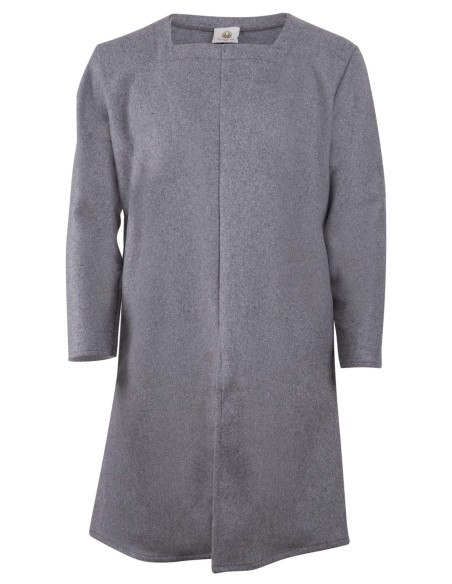 Medieval wool tunic model Sigeric, gray