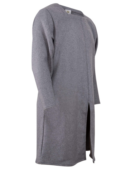 Medieval wool tunic model Sigeric, gray