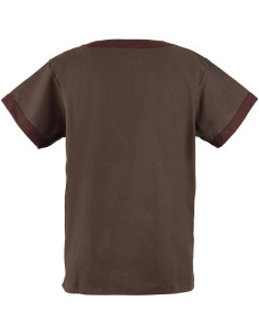 Medieval cotton tunic model Holgar, brown color 2