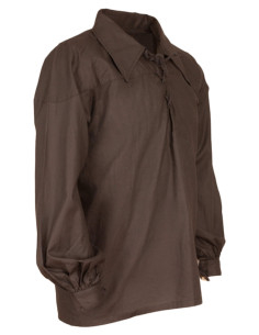 Medieval cotton shirt model Sawyer, black color 2