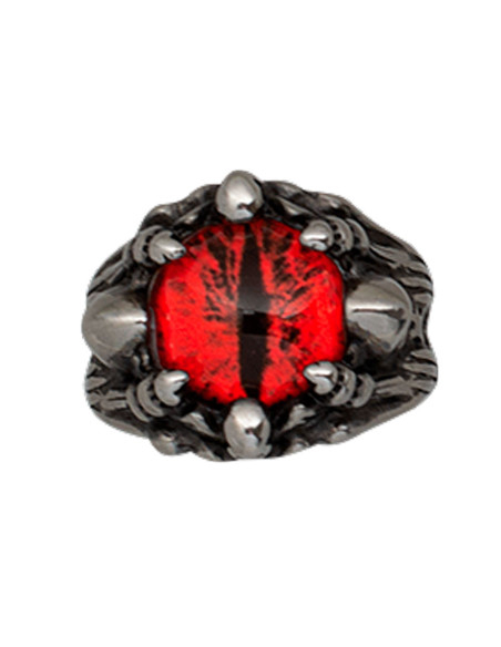Dark Eye of Sauron Ring in Metal,...