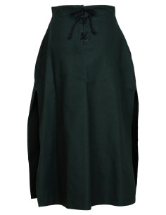 Medieval cotton skirt model Antaris, dark green 2