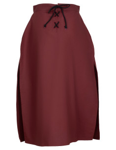 Medieval cotton skirt model Antaris, burgundy color 2