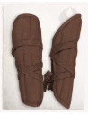 Farald padded arm guards, brown color