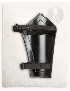 Medieval bracers blackened steel model Mina 2