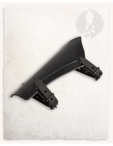 Medieval bracers blackened steel...