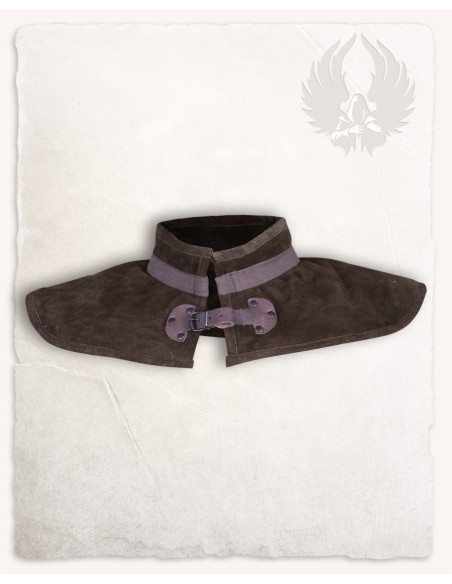 Medieval gorget in leather model...