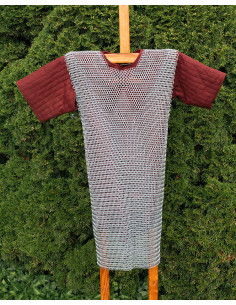 Steel chainmail without sleeves, polished finish (10 mm.)