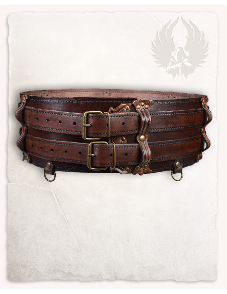 Double medieval leather belt Model...