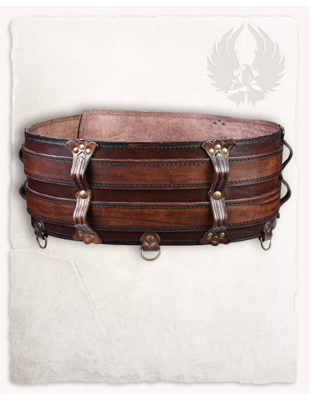 Double medieval leather belt Model...