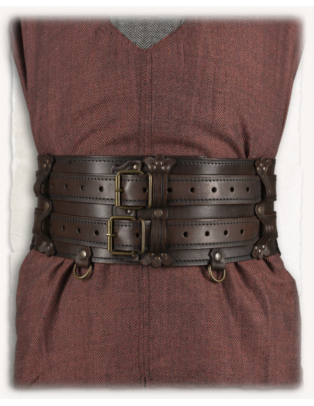 Double medieval leather belt Model...