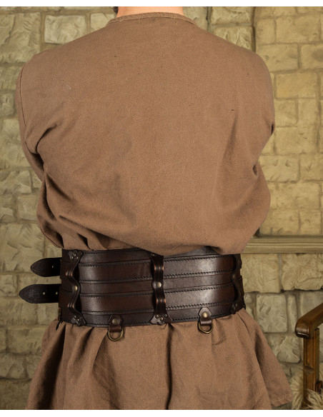 Double medieval leather belt Model...