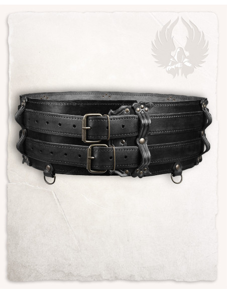 Double medieval leather belt Model...
