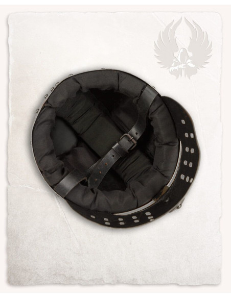 Medieval polished steel helmet model...