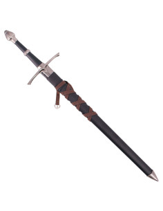 Cadet sword with scabbard, pommel, and nickel guard 2