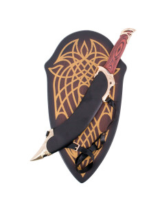 Elf knife with sheath and stand