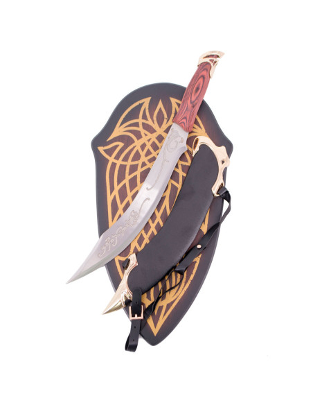 Elf knife with sheath and stand