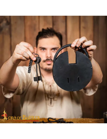 Hand Forged Iron Padlock for Dungeon Hand Forged Iron Padlock for Dungeon