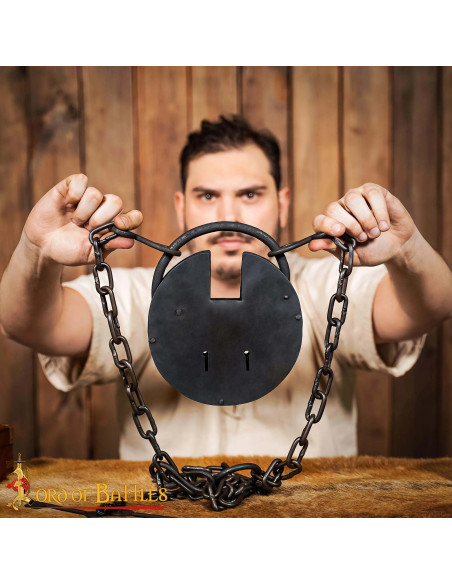 Hand Forged Iron Padlock for Dungeon Hand Forged Iron Padlock for Dungeon