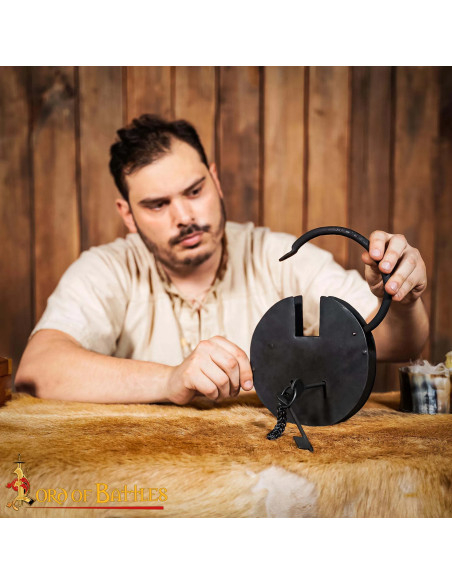 Hand Forged Iron Padlock for Dungeon Hand Forged Iron Padlock for Dungeon