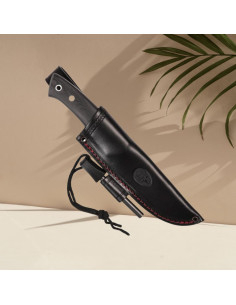 Muela Viking micarta knife with flint 2