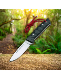 Kodiak survival knife by Muela black micarta handle