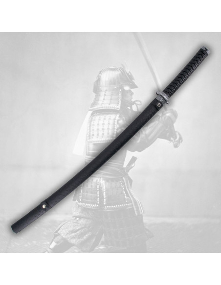 Decorative katana with black sheath,...
