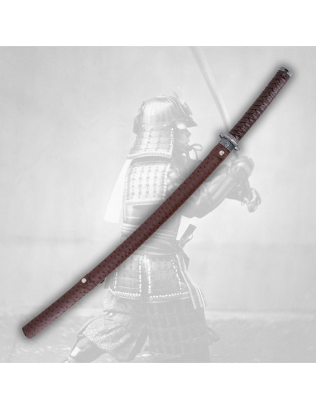 Decorative katana with red sheath,...