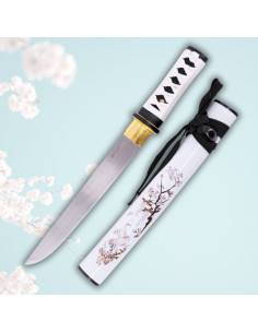 Functional Tanto Cherry Blossom, carbon steel blade