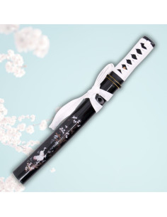 Both functional Tanto Flower and Crane, carbon steel blade 2