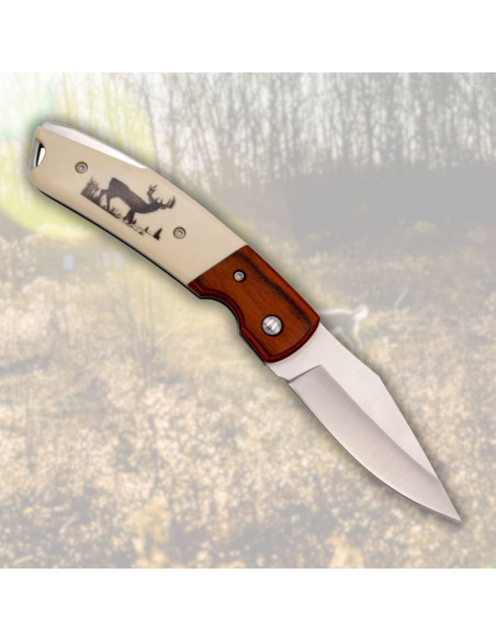 Third brand knife with a decorated...