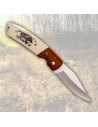 Third brand knife with decorated Boar handle (19.2 cm)